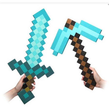 Toys Eva Foam Diamantsverd & Hakke Sett Minecraft 23"