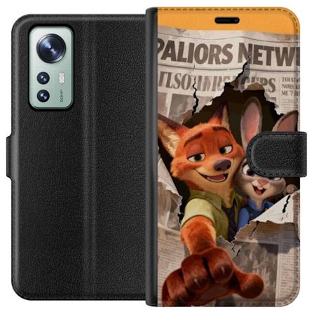 Kompatibelt Plånboksfodral till Xiaomi Xiaomi 12 Zootopia Disney-film äventyr djur stad