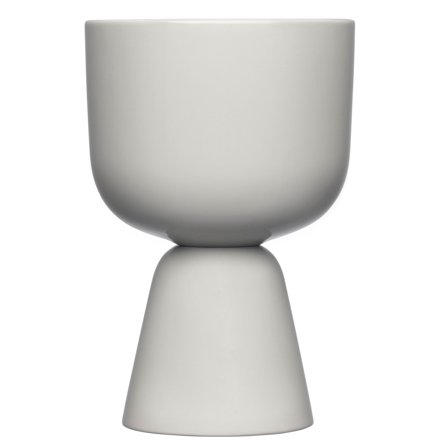 Iittala Nappula-krukke 19 x 12,5 cm, lys grå' - 'Lysegrå