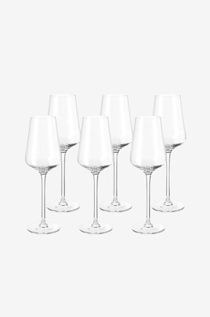 Leonardo - Dessertvinglas PUCCINI 6-pack - Transparent - Vinglas - Från Homeroom