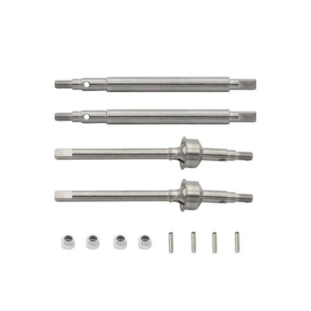 Metallisk Foran og Bakre Drivaksel CVD Drivaksel for TRX4M -4M 1/18 RC Crawler Bil Oppgraderingsdeler, Si