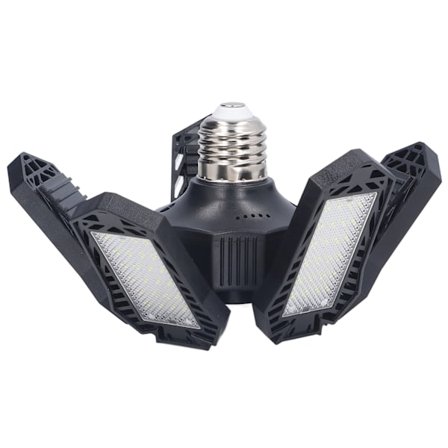 LED Garagelys 20W 1500LM E27 Foldbart Loftlys 5 Blade Værksted Lagerlys 85-265V