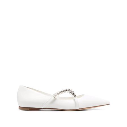 Alexander McQueen, Flat Shoes Biały, Kobieta, Rozmiar: 40 EU