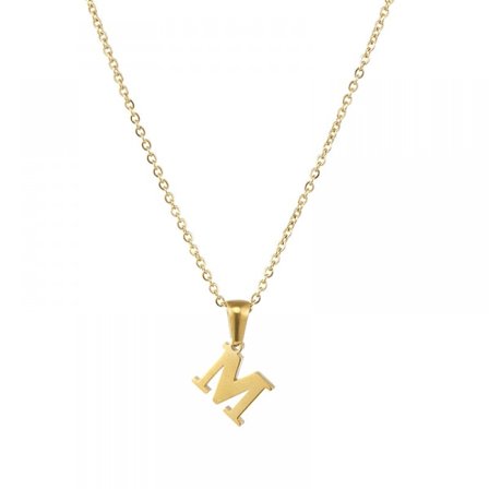 Halsband med initialer för kvinnor, 18K guldpläterat namn halsband, bokstavshänge kedja 17,71"
