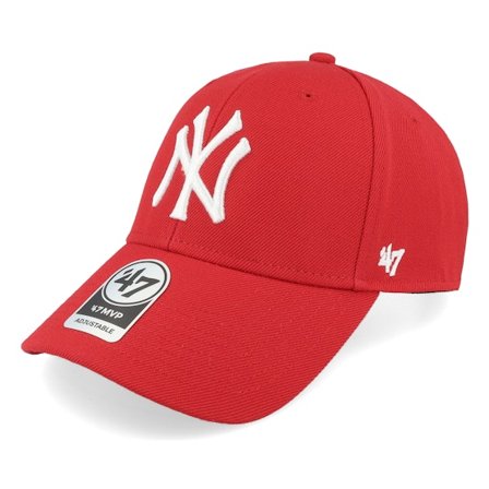 47 Brand - MLB Rouge adjustable Casquette - New York Yankees Mvp Classic Red Adjustable @ Hatstore