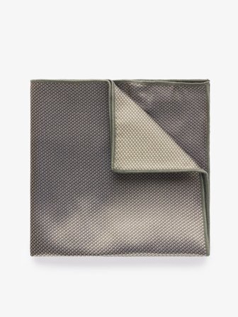 John Henric Men's Grünes Einstecktuch Struktur Size Onesize