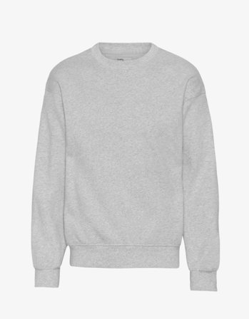 Organic Oversized Crew - Heather Grey L