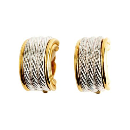 Givenchy Pre-owned, earclips Geel, Dames, Maat:ONE Size,Zilver