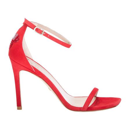 Stuart Weitzman High Heel Sandalen , Rood , Dames , Maat: 36 1/2 EU