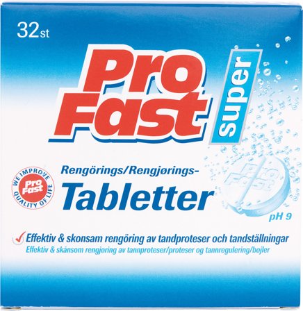 ProFast rengjøringstabletter 32 stk
