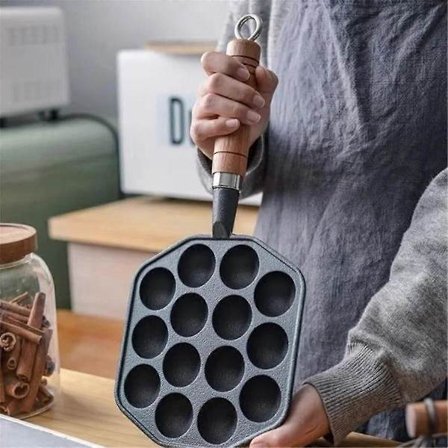 14 Hål Non-Stick Takoyaki Maker Bläckfiskboll Maker Bläckfisk Bakmaskin Hemmabakningsformar Formbricka Kök, A