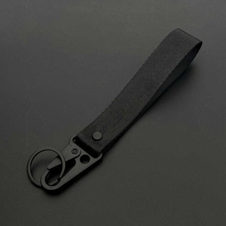 2 stk. motorcykel nøglering, stof nøglering motorcykel tilbehør sort og rød nøglering til mænd og kvinder, universal