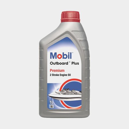 Minerální olej pro dvoutaktní závěsné lodní motory Mobil Outboard Plus, API TC & NMMA TC-W3, 1 litr