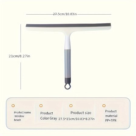 Multifunksjonell Håndholdt Plastskrape for Dusjdør Vindu Bilglass