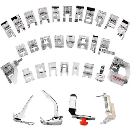 Symaskine Trykfod, Trykfødder, Trykfødder Sæt Til Hjemmesymaskine - Professionelle Dele Til Janome Brother Singer Kenmore Babylock (32 Dele