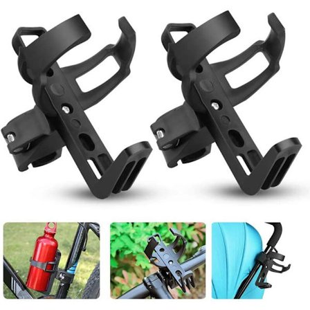 Cykelflaskhållare, set med 2 cykel dryckeshållare, 360 graders roterande flaskhållare, vattenflaskhållare för cykel, barnvagn, cykel