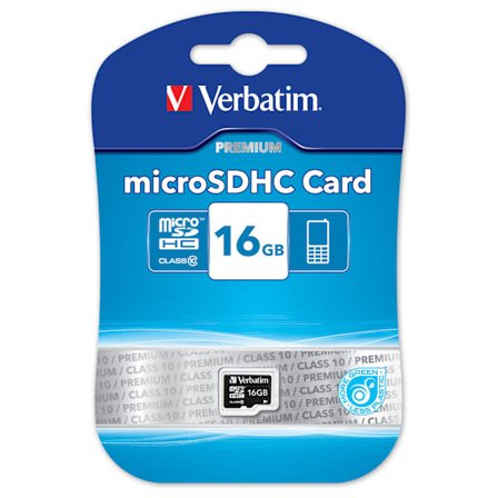 Memory card, microSDHC Class 10, 16GB