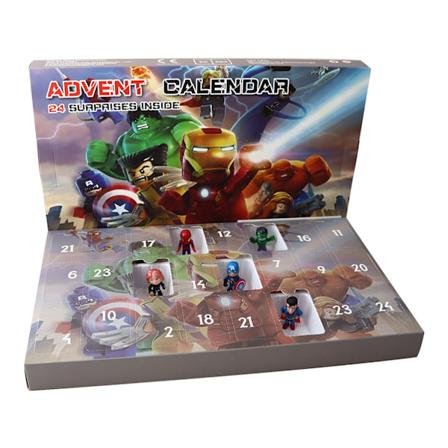 Mub- Jul 24 dagar nedräkning Blind Box Leksaker Barn Gåva Adventskalender The Avengers 2