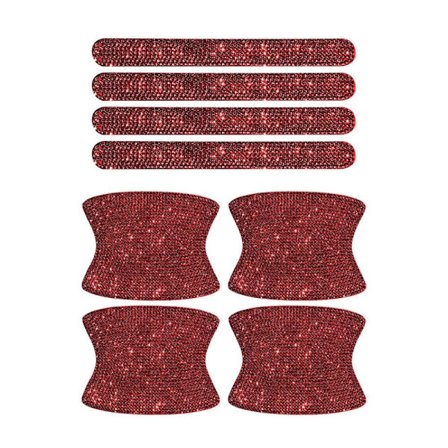 8kpl naarmuuntumattomia tarroja auton ovenkahvan tarra PUNAINEN