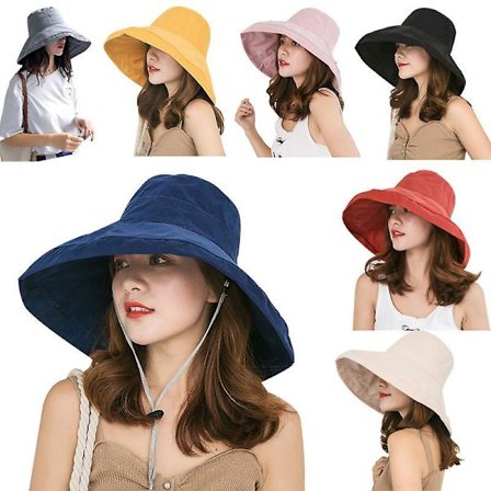 Naisten aurinkohattu UV-suojalla, kokoontaitettava leveälierinen ulkoiluhattu