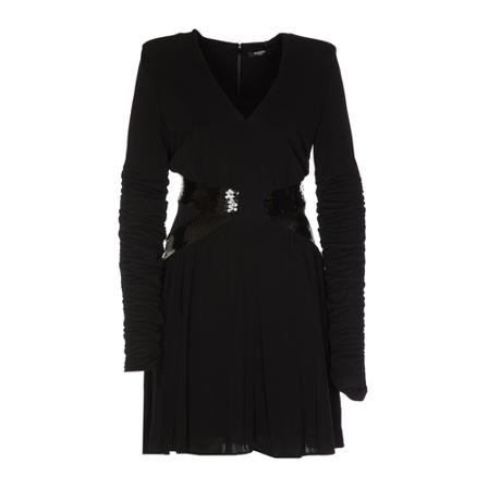 Balmain, Short Dresses Zwart, Dames, Maat:M