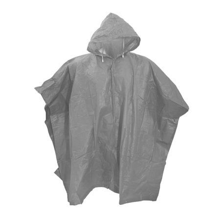 Splashmacs Unisex Lätt Regn Poncho ONE Silver