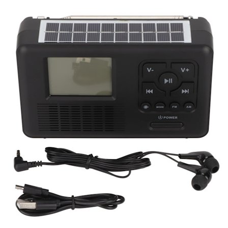 Kortbølgeradio AM FM Solar Håndsving Genopladelig Bluetooth Nødlys Bærbar Mini Radio TRA550