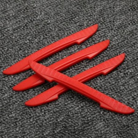 4st/ Set Anti-kollisionsremsa anti-scratch RÖD