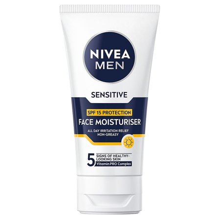 NIVEA Men Sensitive Face Moisturiser SPF 15 75 ml, Skincare, Ansigtspleje, Dagcreme