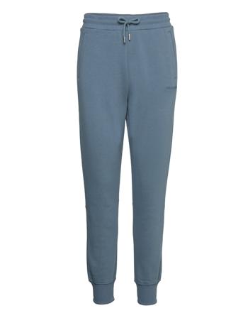 Logo Fleece Sweatpant Sweatpants Mjukisbyxor Blå WOOLRICH