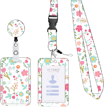 Kaulahihna, korttipidike (vaaleanpunainen), kaulahihna N