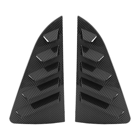 1 Par Sidevindue Lamel Cover Beskyttende Stilfuld Robust Vindue Trekantede Skodder Trim Til Mk5 6R 6C Kulfiber Mønster