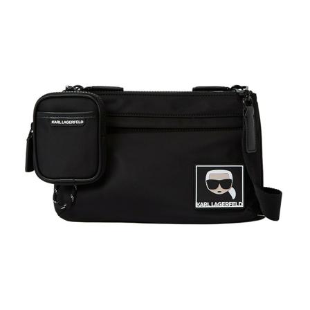 Karl Lagerfeld, Ikonik Crossbody Bag Czarny, Mężczyzna, Rozmiar: ONE Size