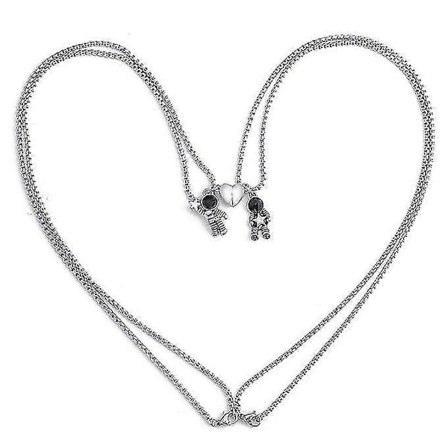 Par Smycken Par Flickvänner Magnetisk Astronaut Par Halsband