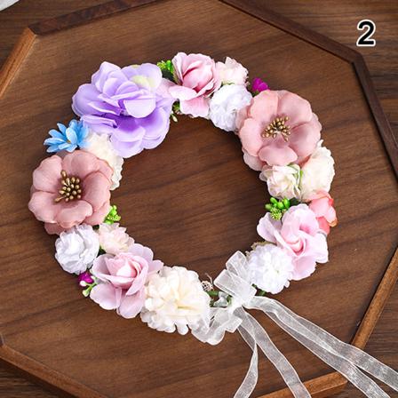 Blomma Pannband Blommor Krans Krans Tiaras Bröllop Crown Hai
