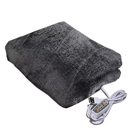 Usb-sähkölämpöpeitto, kannettava pehmeä plyysimatto, puettava lämmin huivi, Usb-lataus