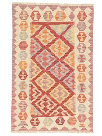 Kelim Ghashghai Matta Handvävd 104X162 Brun/Beige Persien
