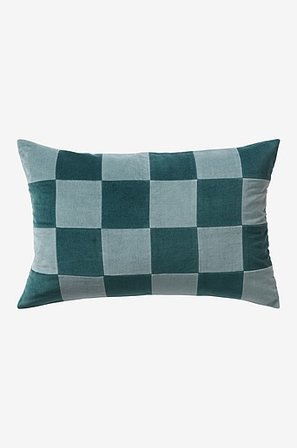 Jotex - Check Tyynynpäällinen 60x40 Cm Sininen/vihreä Sininen/vihreä - RUTH - Osta Koristetyynyt & tyynynpäälliset Jotex