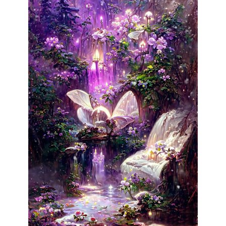 30x40cm 5D DIY Diamantmaleri Full, Maison de Rêve#V, DIY Diamant