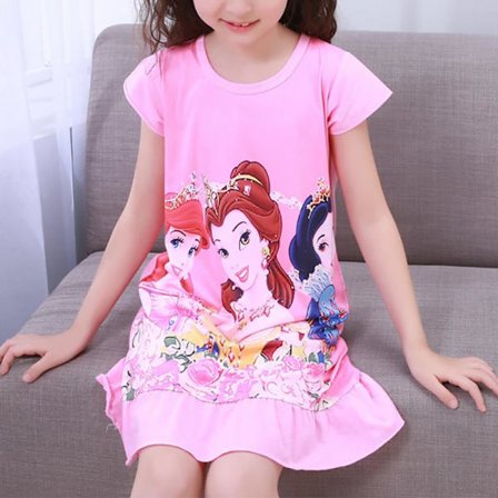 Flickors Yöpaita Prinsessa Lyhythihainen Pyjama Yöasut Yöpaita Kotivaatteet Lapsille Koot 2-12 Vuotta #7 #7 10