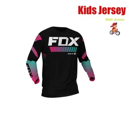 Off Road Racing T-shirt för barn Mountainbiketröja Enduro BAT FOX MTB-tröja Snabbtorkad Motocrosströja för barn barnkläder KA-CL045 XXL