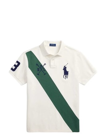 Polo Ralph Lauren | Custom Slim Fit Big Pony Mesh Polo Shirt | M