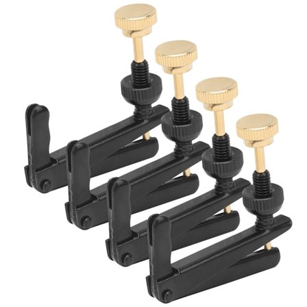 4 st Finstämmare för violin 3/4‐4/4 Cellodelar Strängverktyg Ersättningsinstrumenttillbehör Svart