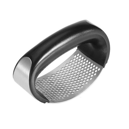 Kjøkken rustfritt stål buet hvitløk knuser hvitløk moser