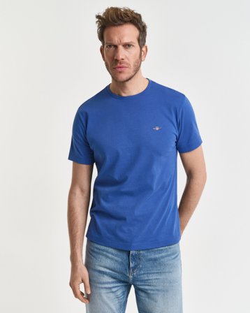 GANT Herren Regular Fit T-Shirt (XXL) Blau