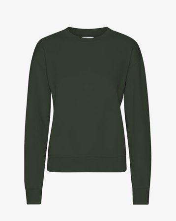 Women Classic Organic Crew - Hunter Green - Female - XS