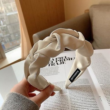 Moderigtigt hårbånd Fem blomster Ensfarvet foldemønster Hårbånd Hårbånd Designer hårbånd Damehårtilbehør