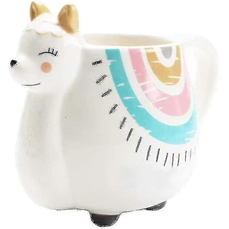 3D Alpaca Llama Kaffekrus med håndtrykte design, keramisk søtt krus håndlaget kopp bursdagsgaver til jente DYO