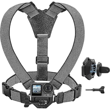 Bröstsele Sele Hållare För Dji Osmo Action Kamera, Bröstband Vlog/pov Tillbehör Kompatibel Med Insta360 X3/one R/rs För Gopro Hero Serie