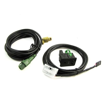 Erstatning AUX USB-brytere Port Socket USB AUX-brytere Plugg med kabel